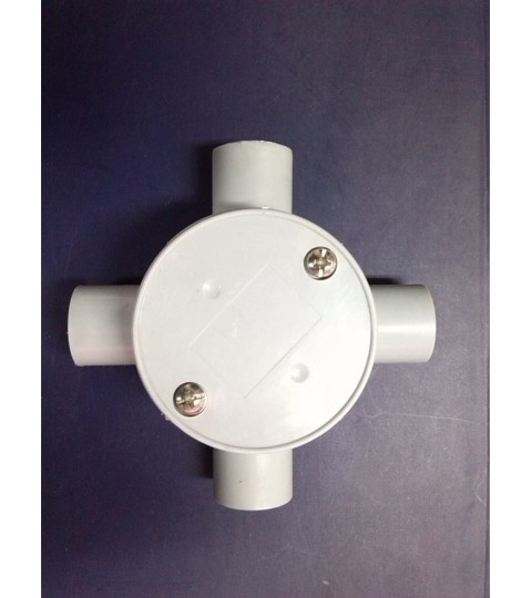 Four Way Shallow Junction Box - 25mm